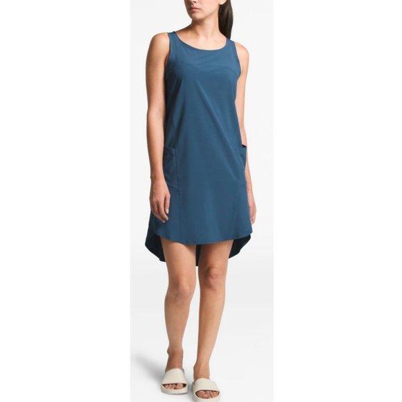THE NORTH FACE Dawn Break Olive Green Mini Dress - Picture 1 of 6